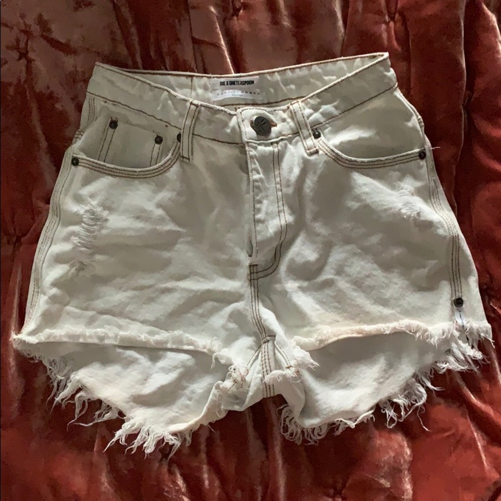 ONE TEASPOON white shorts